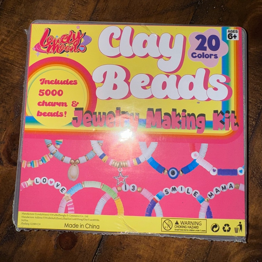 Lovely Moon Clay Beads Jewelry Making Kit - Multicolor